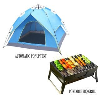 Automatic Pop Up Tent With Portable BBQ Grill
